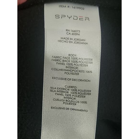 Spyder 1/4 Zip Sweater Men's Sz XL Black/Gray Pullover Performance Embroider NWT - Picture 7 of 7